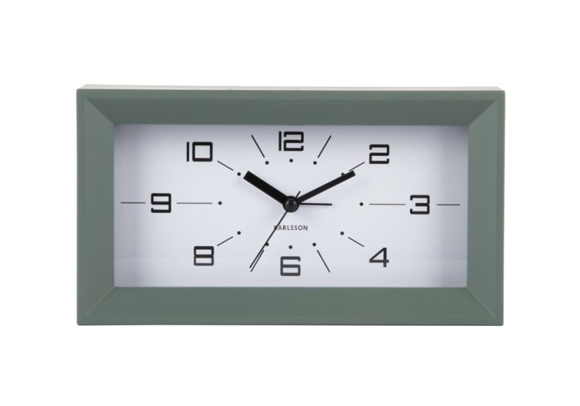 Dizajnové stolné hodiny s budíkom 6066GR Karlsson 20cm
