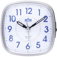 Budík s LED podsvícením a tichým chodem MPM  C01.3530.7030