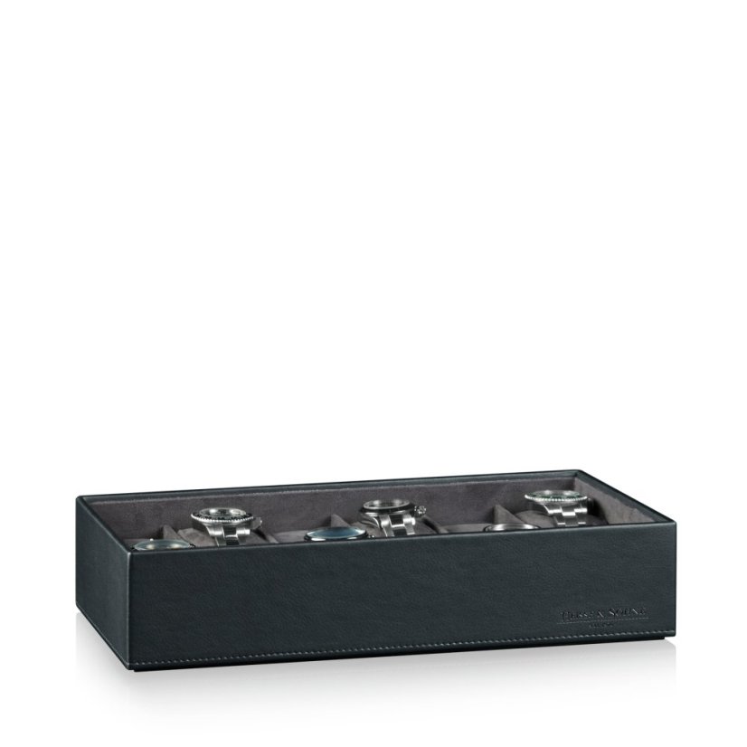 Kazeta na hodinky HEISSE & SÖHNE 70019-124.37 HS Mirage XL - dolný modul pre 12 hodiniek - Schwarz