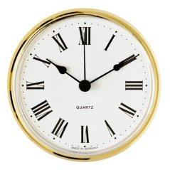 Vestavné hodiny 66 mm - zlaté, římské číslice 550/4169-01 - E22.4780.003223