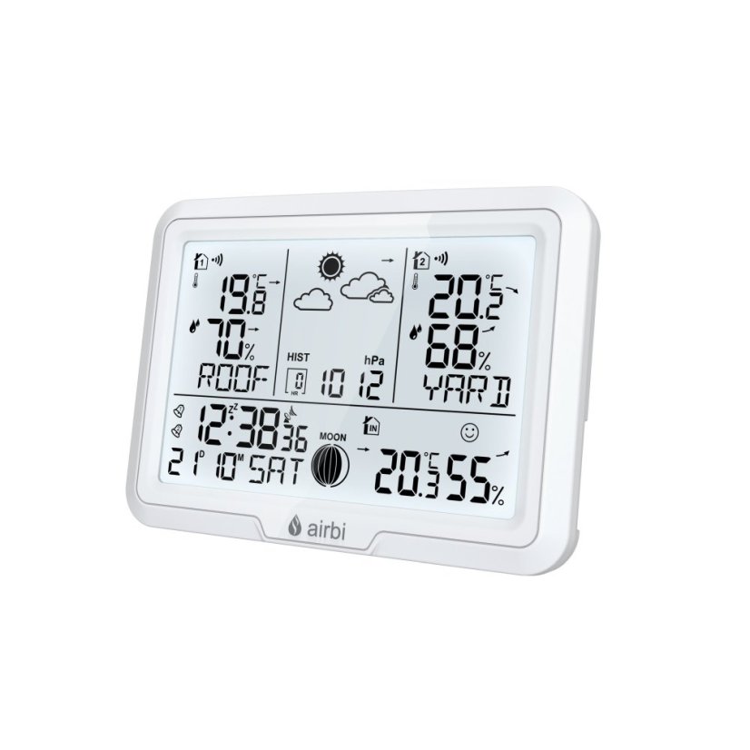 Airbi DUO - meteostanica s 2 bezdrôtovými čidlami