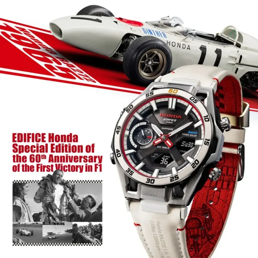 CASIO ECB-2300HR-1AER Edifice Sospensione Honda Special Edition 60th Anniversary of the First Victory in F1