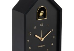 Stolný aj nástenný budík Karlsson 6077BK 20cm