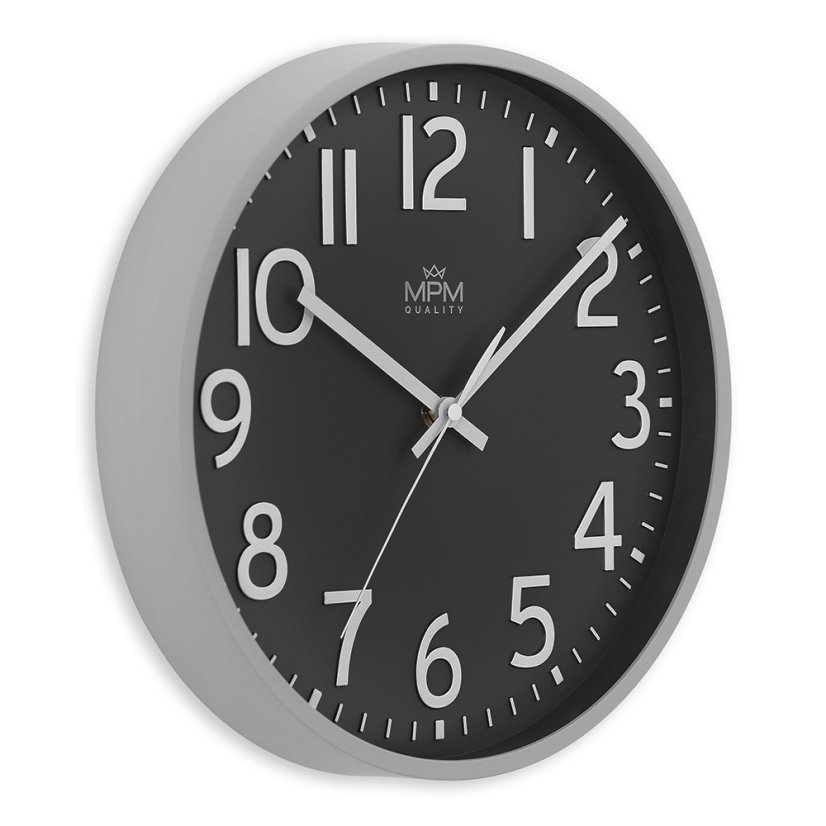 Nástenné hodiny s tichým chodom MPM Naxer - C - E01.4505.9290