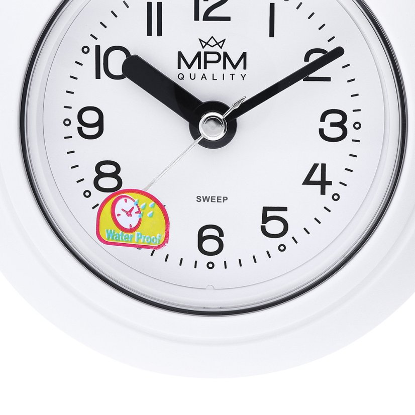 Kúpeľňové hodiny s tichým chodom MPM E01.2526.00