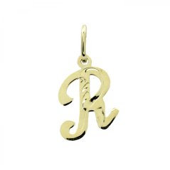 Zlatý prívesok písmeno "R" 5105R (585/1000) 0.34 g