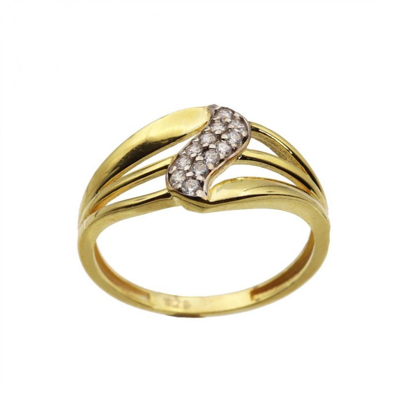 Zlatý prsten AZR2738, vel. 56, 2.1 g