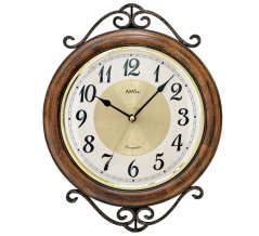 Designové nástěnné hodiny 9565 AMS 37cm s melodii Westminster