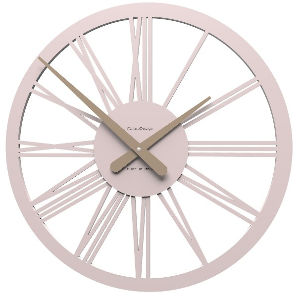 Dizajnové hodiny 10-114 CalleaDesign 45cm (viac farieb) Farba caffe latte-14 - RAL1019