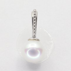 Zlatý přívěsek z bílého zlata s perlou 8230W (585/1000) 0.35 g