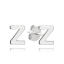 MINET Strieborné náušnice písmeno "Z"