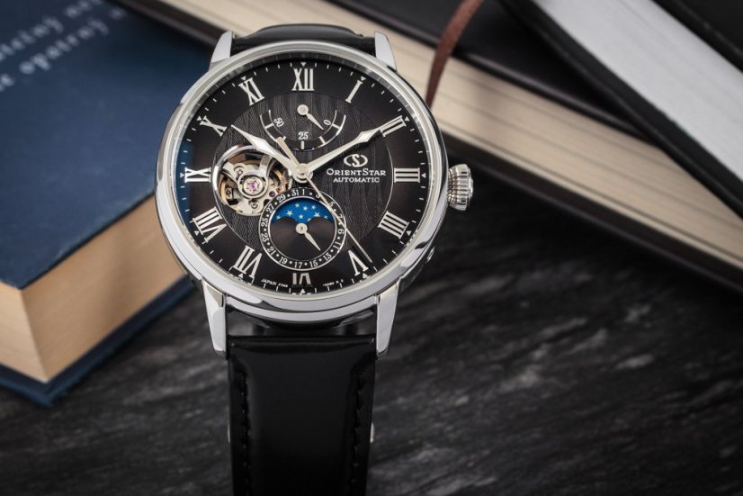 Orient Star Classic Moonphase Open Heart Automatic RE-AY0107N00B