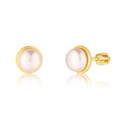 Pozlátené strieborné náušnice JVD SVLE0697XH2GPSR