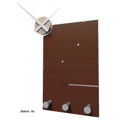 Dizajnové hodiny 10-130 CalleaDesign Oscar 66cm (viac farebných verzií) Farba čokoládová-69 - RAL8017
