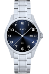 LAVVU Ocelové pánské hodinky GLIMT Blue