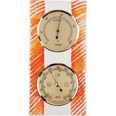 Barometer 8079 s vlhkomerom - bielo-oranžový - E16.4657.80.006034