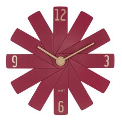 TFA 60.3020.05 - Dizajnové nástenné hodiny CLOCK IN THE BOX - červené