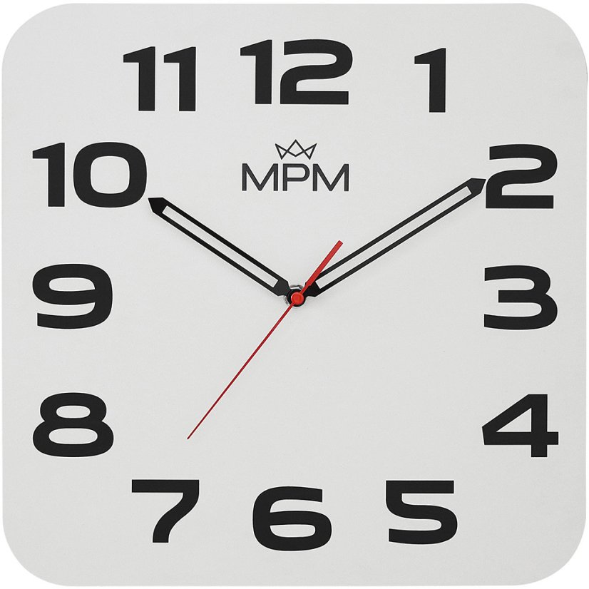 Nástenné drevené hodiny s tichým chodom MPM Topg - E07M.4260.0090
