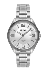 LAVVU Pánske hodinky so zafírovým sklom HERNING Grey