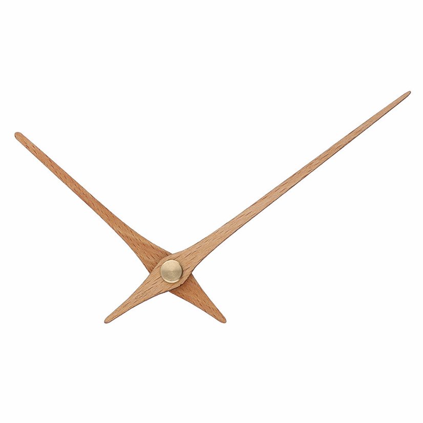 Dřevěné hodinové ručičky B32 (95 mm, 66 mm) - světlé dřevo - Ručičky hodinové B32 pár sv. dřevo