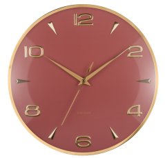 Dizajnové nástenné hodiny 6017RD Karlsson 40cm