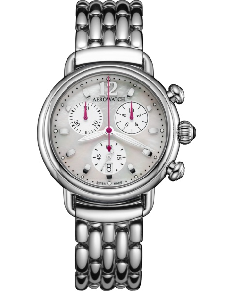 Aerowatch 1942 Chrono Lady malina A 81105 AA04 M Aerowatch 1942 Chrono Lady malina A 81105 AA04 M