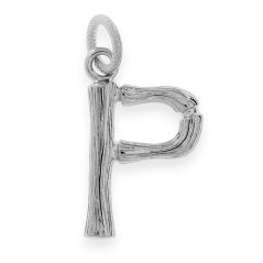 Oceľový prívesok písmeno "P" 70213 - strieborné farby - SPD.70213.P