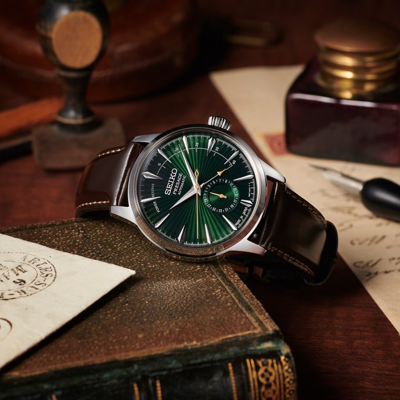 Seiko SSA459J1 ‘Midnight Mockingbird’ Presage Cocktail Time Power Indicator
