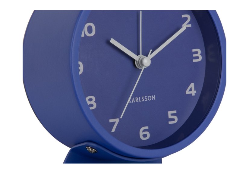 Stolové hodiny s budíkom 6082BL Karlssson 13cm