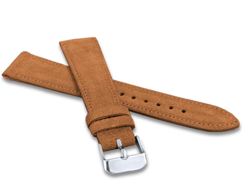 LAVVU Světle hnědý prošitý řemínek SUEDE z luxusní kůže Top Grain - 14 LAVVU Světle hnědý prošitý řemínek SUEDE z luxusní kůže Top Grain - 14