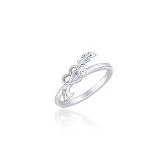 Stříbrný prsten JVD SVLR0745XI2BI54