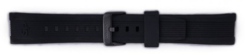 Černý silikonový řemínek Orient VDESB0B, černá přezka (pro modely FTW01, FUNE9)