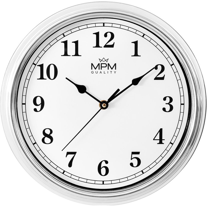 Nástenné hodiny s tichým chodom MPM Naples - A - E01.4506.70