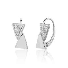 Stříbrné náušnice se zirkony JVD SVLE3558XK8BI00