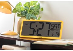 Digitální LCD hodiny 6020YE Karlsson 35cm