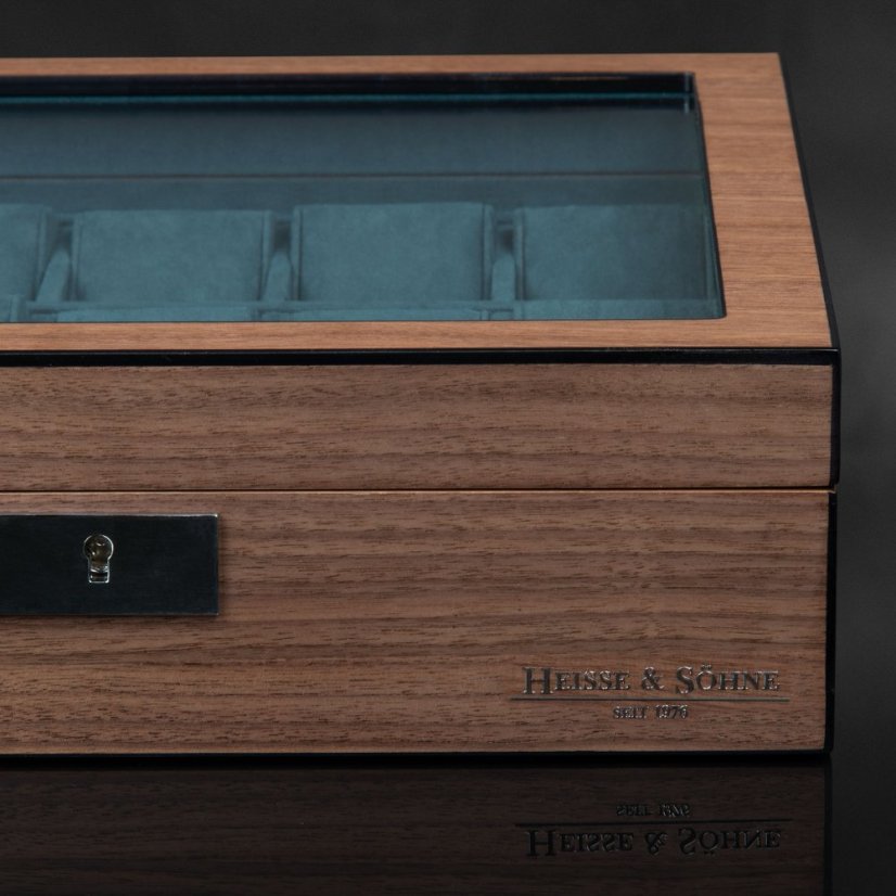 Kazeta na hodinky HEISSE & SÖHNE 70019-182 HS Borneaux 10+ Walnuss