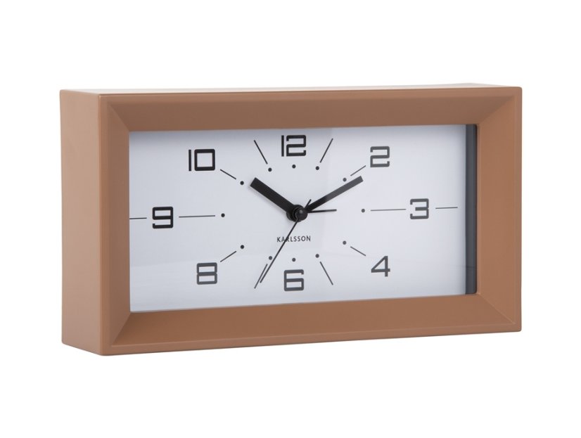 Dizajnové stolné hodiny s budíkom 6066BR Karlsson 20cm