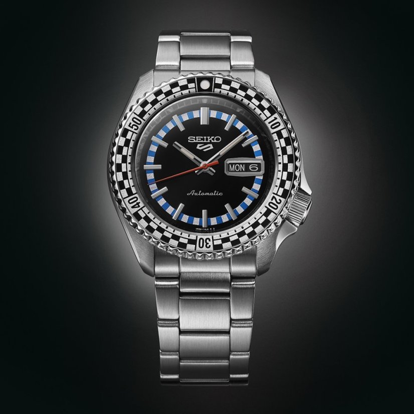 Seiko SRPK67K1 Seiko 5 Sports Black & White ‘Checker Flag’ Special Edition
