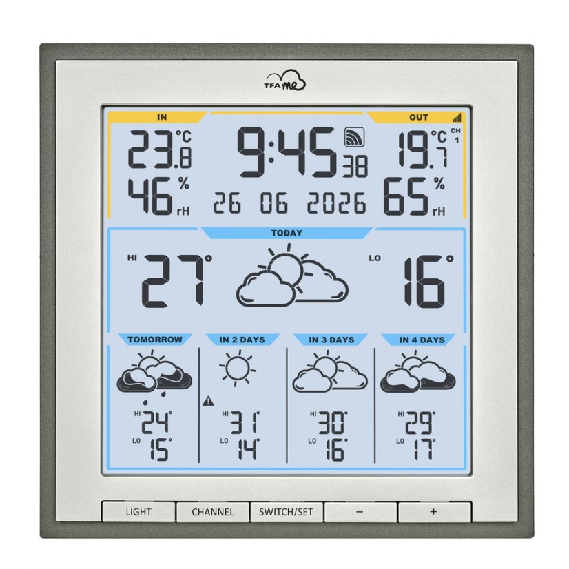 TFA 35.8105.10 - Bezdrôtová WiFi meteostanica s múdrou predpoveďou TFA.me ID-08