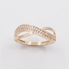 Zlatý prsten YYZ1206RO, vel. 61, 2.4 g