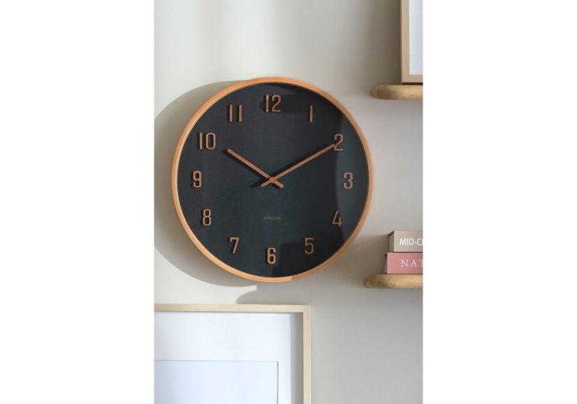 Dizajnové nástenné hodiny 6117BK Karlsson 40cm