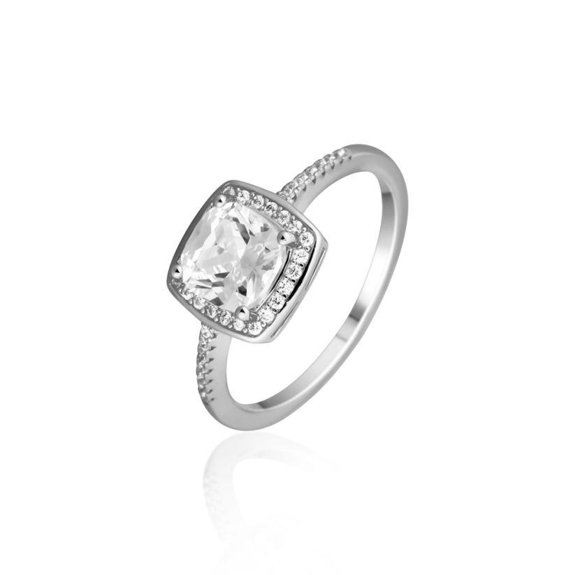 Stříbrný prsten JVD SVLR0623SH2BI60