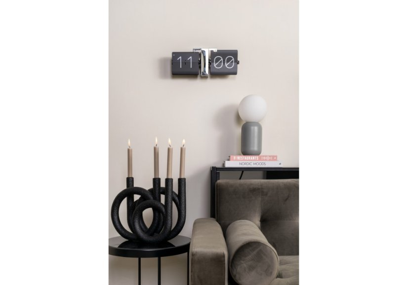 Dizajnové preklápacie hodiny KA5601BK Karlsson 36cm