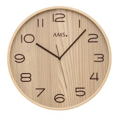 Designové nástěnné hodiny 5514 AMS řízené rádiovým signálem 32cm