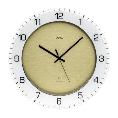 Designové nástěnné hodiny 5593 AMS řízené rádiovým signálem 38cm