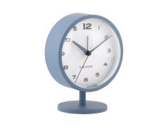 Dizajnové stolné hodiny s budíkom 6027BL Karlsson 14cm