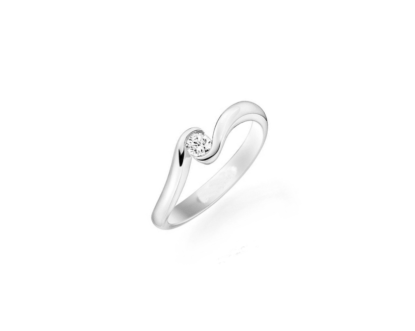 Stříbrný prsten JVD SVLR0633XH2BI54