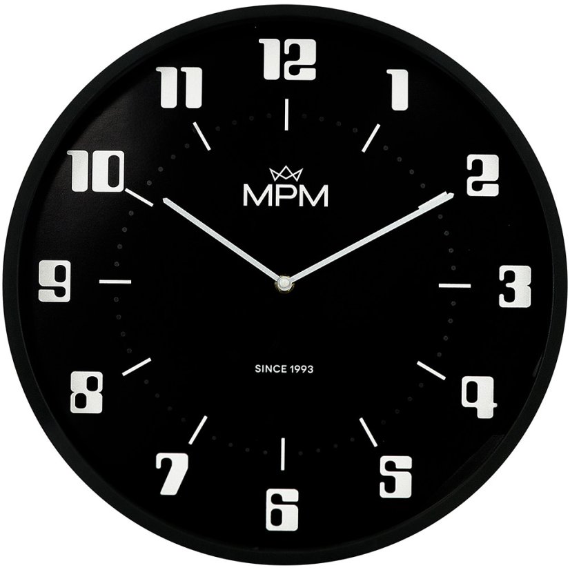 Nástenné hodiny s tichým chodom MPM Retro Since 1993 - C - E01.4206.90