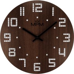 Drevené hodiny s tichým chodom MPM E07M.4117.54