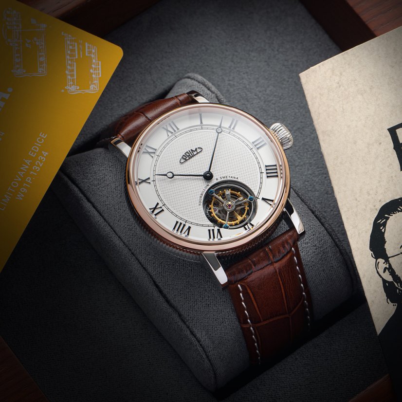 PRIM Tourbillon Bedřich Smetana Gold - D - W91P.13235.D